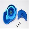 Axial SMT10 Grave Digger (AX90055) Upgrade Parts Aluminum Transmission Spur Gear Case - 2Pcs Set Blue view 2