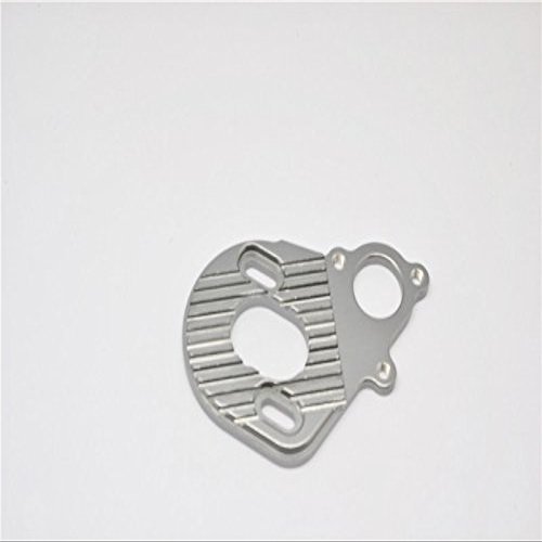 Axial SMT10 Grave Digger (AX90055) Upgrade Parts Aluminum Motor Heat Sink Plate - 1Pc Gray Silver