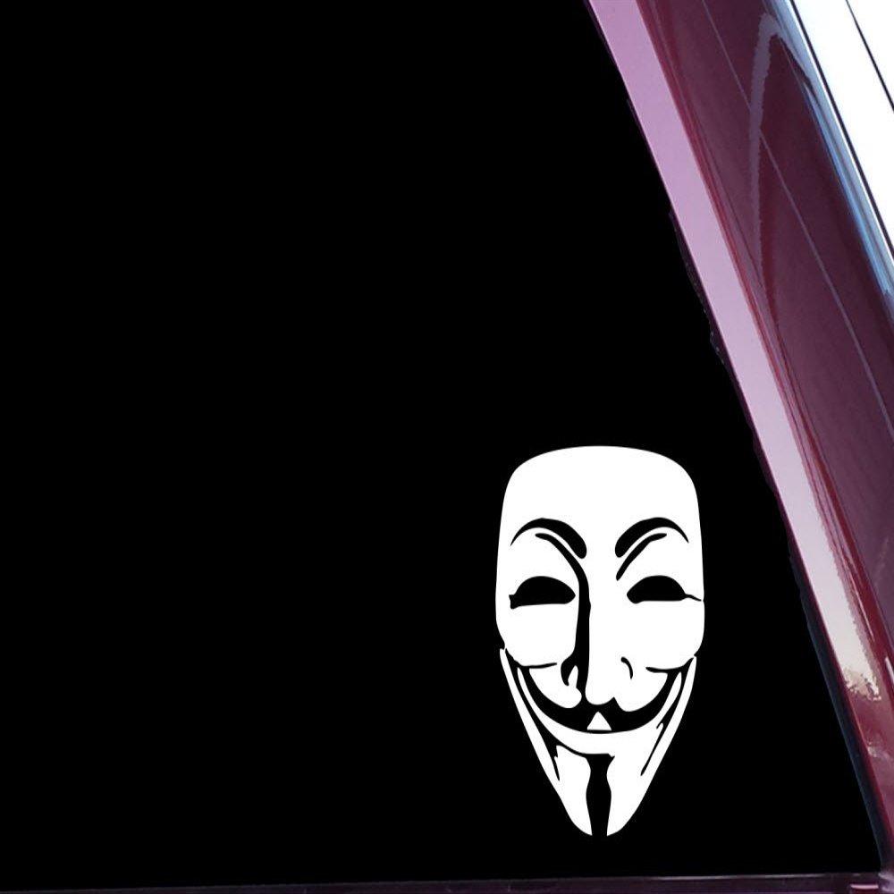 Anonymous/V for Vendetta Precision-Cut Vinyl Decal