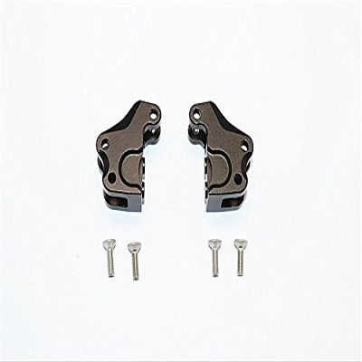 Axial SMT10 Grave Digger (AX90055) Upgrade Parts Aluminum Front/Rear Gear Box Components - 1Pr Set Black