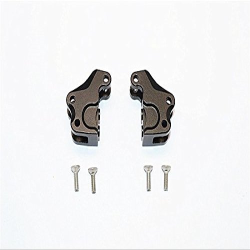 Axial SMT10 Grave Digger (AX90055) Upgrade Parts Aluminum Front/Rear Gear Box Components - 1Pr Set Black