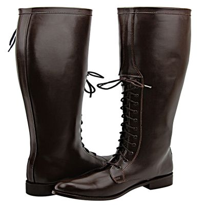 FAMMZ Dyno Women Ladies Motorcycle Riding Police Patrol Fashion Leather Tall Riding Boots Color - Brown 12 Slim Calf