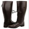 FAMMZ Dyno Women Ladies Motorcycle Riding Police Patrol Fashion Leather Tall Riding Boots Color - Brown 12 Slim Calf view 1