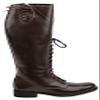 FAMMZ Dyno Women Ladies Motorcycle Riding Police Patrol Fashion Leather Tall Riding Boots Color - Brown 12 Slim Calf view 3