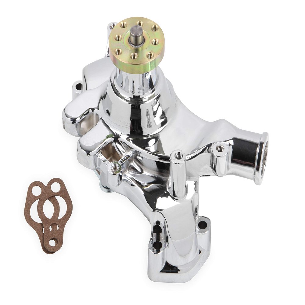 Mr. Gasket 7016G Water Pump Chrome Plated Aluminum