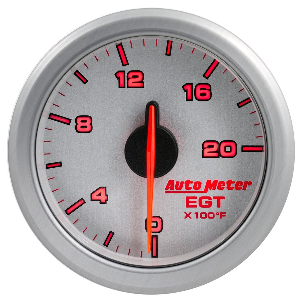 AUTO METER 9145-UL 2-1/16" E.G.T, 0-2000`F, Airdrive, Silver