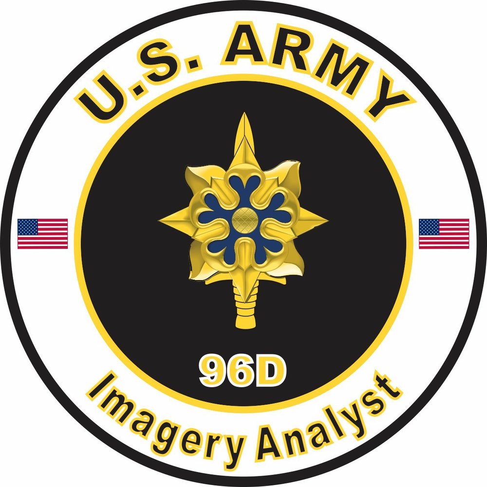 US Army MOS 96D Imagery Analyst 3.8 Inch Decal