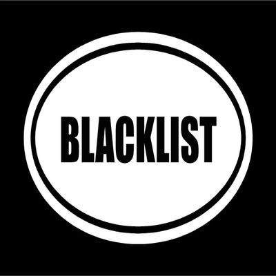 3" die Cut White Vinyl Blacklist Oval Euro Style Vinyl Decal Sticker Great for Mug Phone Hardhat Helmet