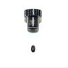 Hard Steel Motor Gear 48 Pitch 21T (Hole 3.175mm, Tooth Distance 0.5mm) - 1Pc Set Black view 1