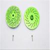 GPM For HPI Savage XL Flux Upgrade Parts Aluminum Wheel Hex Claw With Brake Disk - 2Pcs Set Green view 1