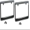 100% Real Carbon Fiber License Plate Frame Gloss Finish - Universal, Light Weight, Rust Proof, Front or Rear, Includes Screws and Caps for All Cars, SUV, Truck (2 Pack) view 1