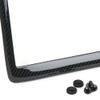 100% Real Carbon Fiber License Plate Frame Gloss Finish - Universal, Light Weight, Rust Proof, Front or Rear, Includes Screws and Caps for All Cars, SUV, Truck (2 Pack) view 3