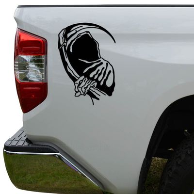 Angel of Death Grim Reaper Die Cut Vinyl Decal Sticker For Car Truck Motorcycle Window Bumper Wall Decor Size- [10 inch/25 cm] Tall Color- Gloss White
