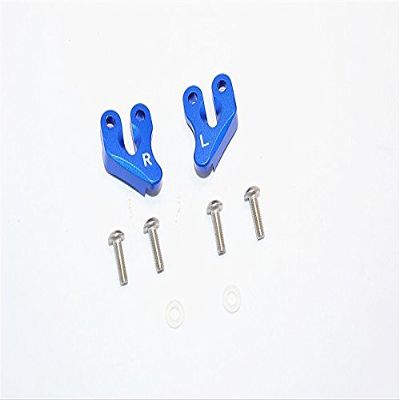 Axial SMT10 Grave Digger (AX90055) & MAX-D (AX90057) Upgrade Parts Aluminum Rear Supporting Mount - 2Pcs Set Blue