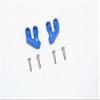 Axial SMT10 Grave Digger (AX90055) & MAX-D (AX90057) Upgrade Parts Aluminum Rear Supporting Mount - 2Pcs Set Blue view 1