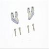 Axial SMT10 Grave Digger (AX90055) & MAX-D (AX90057) Upgrade Parts Aluminum Rear Supporting Mount - 2Pcs Set Gray Silver view 1