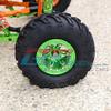 Aluminum 6 Poles Simulation Wheels In Silver Edge For 1.9" Tire With Hex Tool - 1Pr Set Red view 3