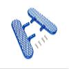 GPM for Thunder Tiger Kaiser XS Upgrade Parts Aluminum Exterior Trail (Diamond Silver) - 1Pr Set Blue view 1