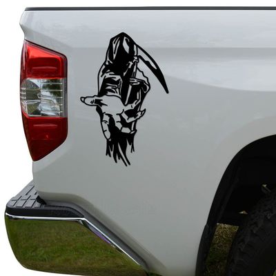 Angel of Death Grim Reaper Die Cut Vinyl Decal Sticker For Car Truck Motorcycle Window Bumper Wall Decor Size- [8 inch/20 cm] Tall Color- Gloss Black