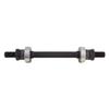 Origin8 SS-1101 Axle Set Rear M10x120x160 TH51/52 Hollow Aluminum, Silver view 1