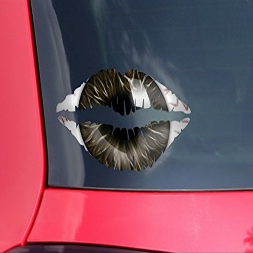 WraptorSkinz Lips Decal 9x5.5 Eyeball Brown