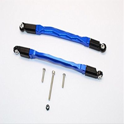 Axial SMT10 Grave Digger (AX90055) & MAX-D (AX90057) Upgrade Parts Aluminum Front/Rear Upper Chassis Link Parts - 1Pr Set Blue