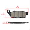 Caltric Front Rear Brake Pads Compatible with Bmw C650 C 650 Gt Sport 2011-2016 view 2