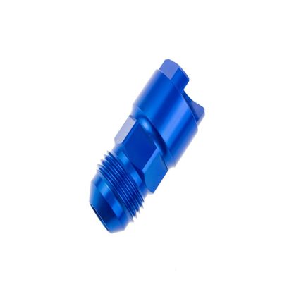 Red Horse Performance EFI Fitting-06 an Male to 5/16" SAE Quick-Disconnect Female Blue