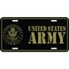 U.S. Army Emblem License Plate with Frame view 2