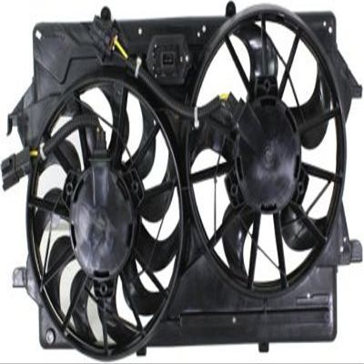 Crash Parts Plus Dual Cooling Fan for 2003-2004 Ford Focus, 28.35 inches, Automotive Engine Cooling Fan, 12 Volts, 2500 rpm, 3-Pin, Forced Air, Radiator Compatible