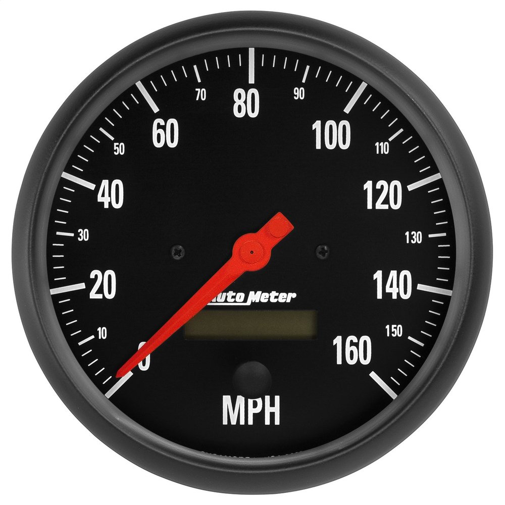 AUTO METER 2685 Gauge, Speedo, 5", 160Mph, Elec. Program W/LCD Odo, Z-Series