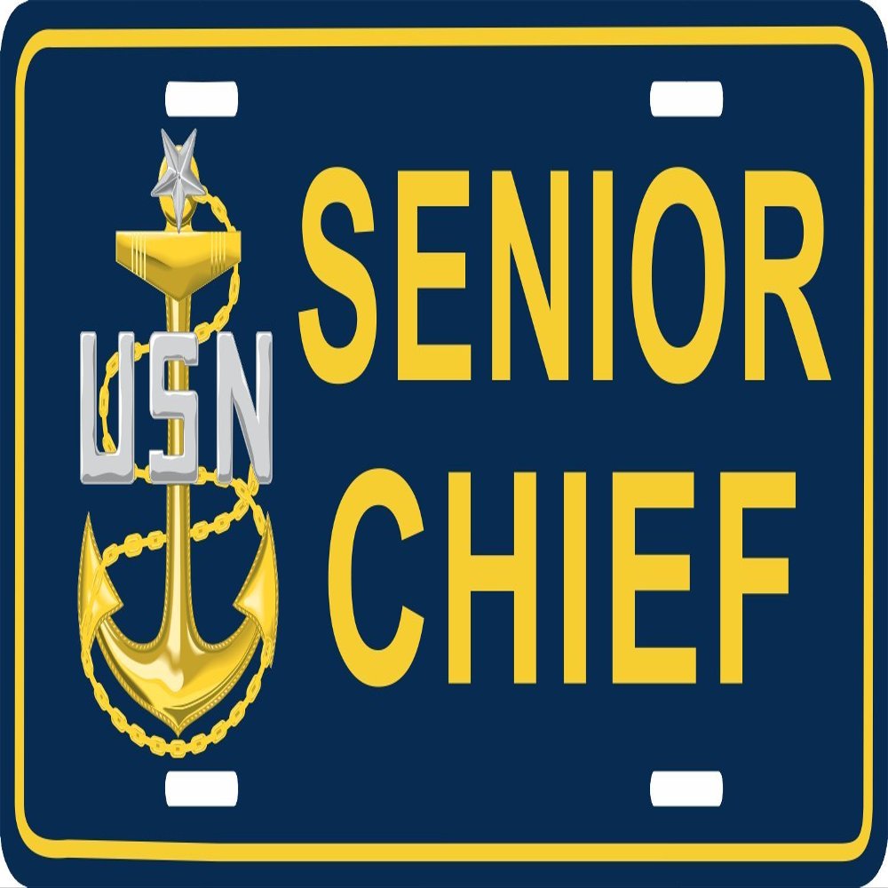 US Navy Senior Chief Petty Officer (SCPO) License Plate