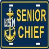 US Navy Senior Chief Petty Officer (SCPO) License Plate view 1