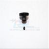 Hard Steel Motor Gear 48 Pitch 26T (Hole 3.175mm, Tooth Distance 0.5mm) - 1Pc Set Black view 1