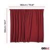OMAC 54" x 71" Cab Divider Van Cabin Curtain Campervan Kit Red view 3