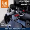 Urban UR140 Motorcycle Helmet Lock, Carabiner with Safer 4 Digit Code, T Buckle Adapter, More Visible Braided Steel Security Cable, Universal Anti Theft Accessory for Motorcycle and Bicycle Helmets view 2