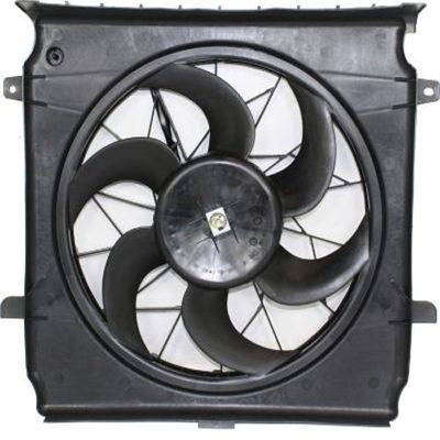 Crash Parts Plus Single Cooling Fan for 2002-2004 Jeep Liberty CH3117101