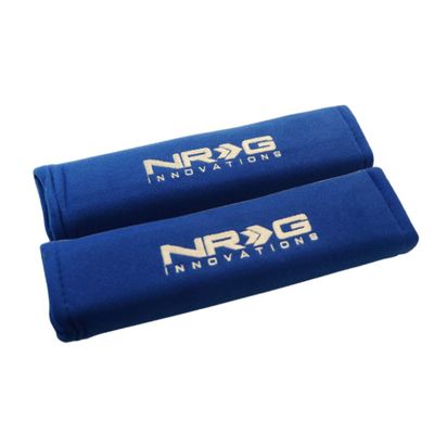 NRG Innovations SBP-27BL Blue Seat Belt Pad, 2 Piece (2.7" (wide) x 11" Short)