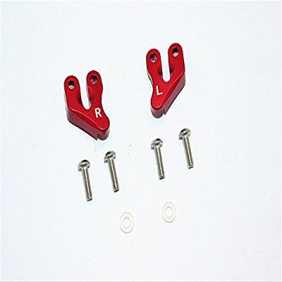 Axial SMT10 Grave Digger (AX90055) & MAX-D (AX90057) Upgrade Parts Aluminum Rear Supporting Mount - 2Pcs Set Red