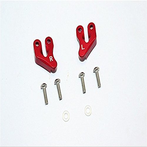 Axial SMT10 Grave Digger (AX90055) & MAX-D (AX90057) Upgrade Parts Aluminum Rear Supporting Mount - 2Pcs Set Red