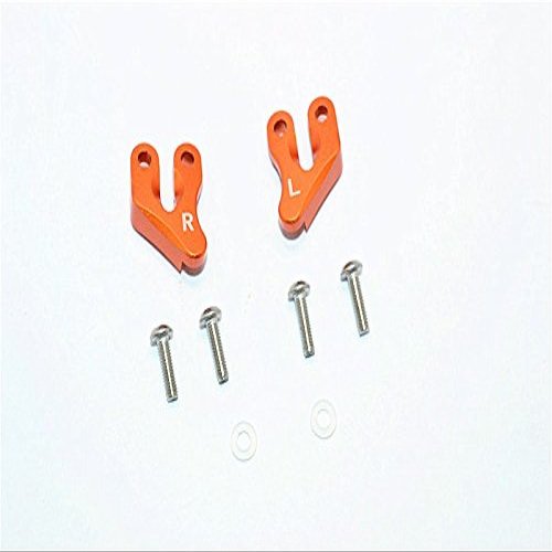 Axial SMT10 Grave Digger (AX90055) & MAX-D (AX90057) Upgrade Parts Aluminum Rear Supporting Mount - 2Pcs Set Orange
