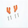 Axial SMT10 Grave Digger (AX90055) & MAX-D (AX90057) Upgrade Parts Aluminum Rear Supporting Mount - 2Pcs Set Orange view 1