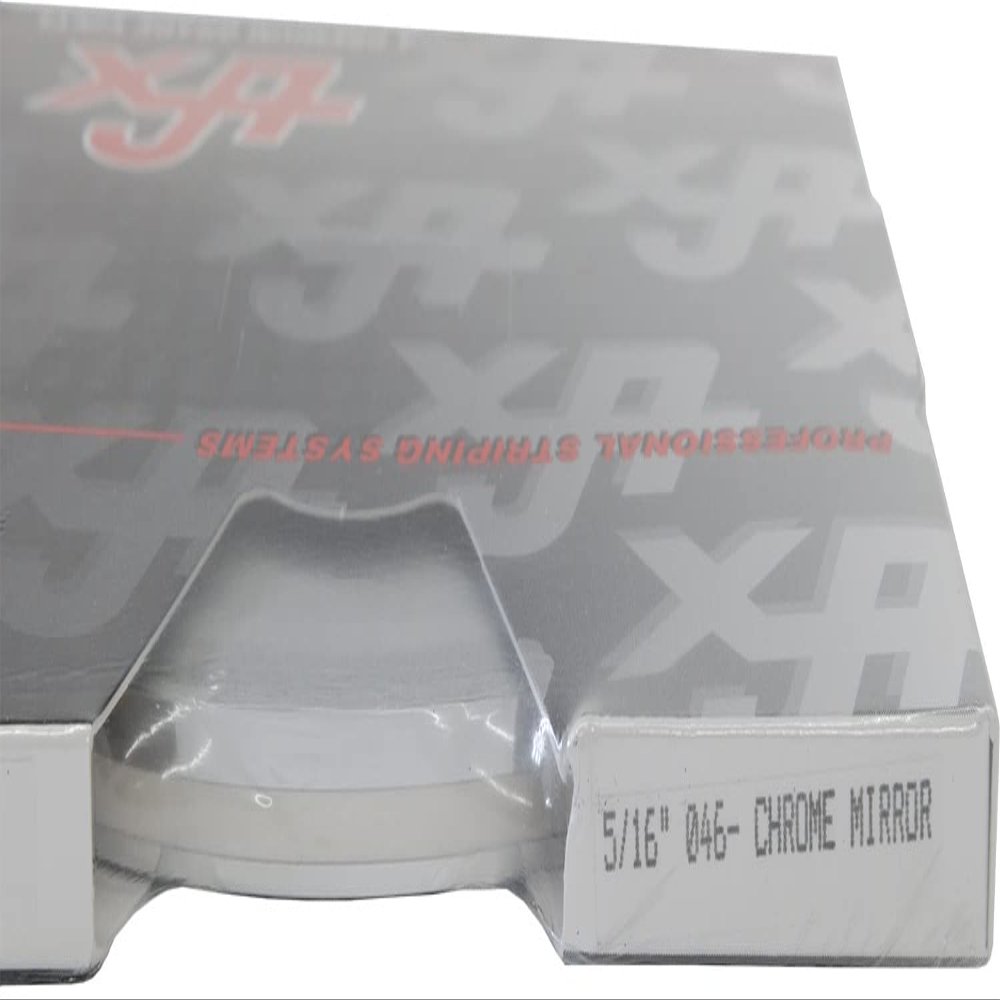 Universal TFX 0005046 - Auto Customizing Dual Pinstripe - 5/16" x 150' (1/8 Stripe, 1/8" Gap, Then 1/16 Stripe) - 046-Chrome Mirror