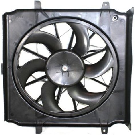 Crash Parts Plus Single Cooling Fan for 2004-2007 Jeep Liberty CH3115143