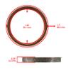 Caltric 4 Muffler Pipe Gaskets Compatible with Suzuki Gsx-S750A Gsx-S750Z Gsx-S750Za Abs 2015 view 2