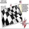 Checkered Racing Flag - Decal Style Skin Wrap fits Yeti Rambler Colster and RTIC Can (Cooler NOT Included) view 3