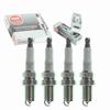 4 pc NGK V-Power Spark Plugs compatible with Honda Civic 1.6L L4 1999-2000 view 1