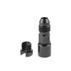 Red Horse Performance EFI Fitting-08 an Male to 3/8" SAE Quick-Disconnect Female Black view 1