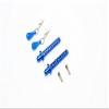 Axial SMT10 MAX-D Upgrade Parts (AX90057) Aluminum Front/Rear Body Post With Clip & Mount - 1 Set Blue view 1