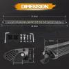 Niking Auto 30" Single Row LED Light Bar 240W LED Driving Light with Wiring Harness Spot Flood Combo Slim Off-Road Bumper LED Work Light Driving Fog Lights for Car Trucks Can-Am UTV ATV SUV Boat view 2